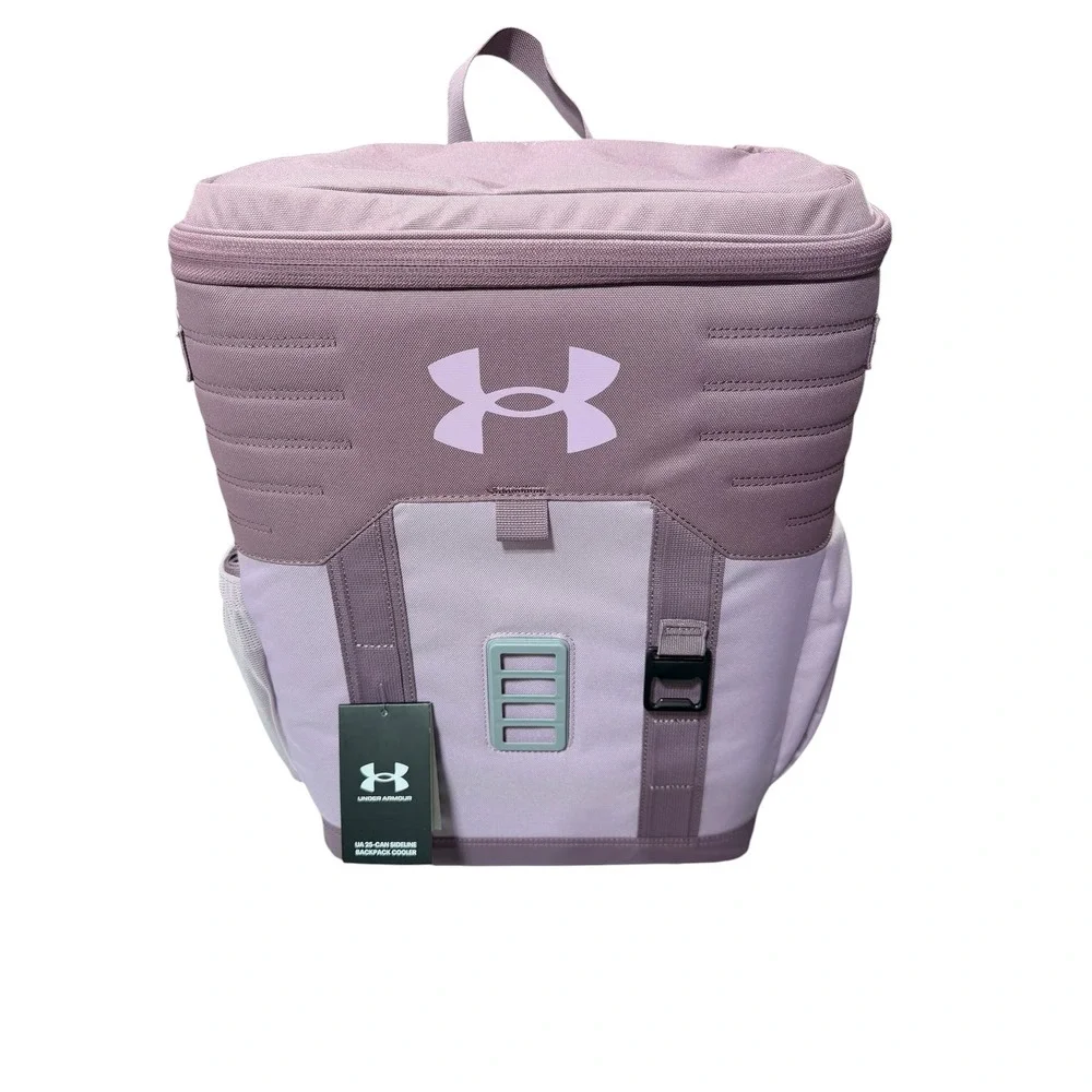 Under Armour 25 Can Backpack Cooler Purple/Orchid Sideline Tailgate Beach New